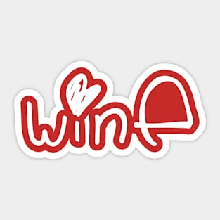 Cute Wine Sticker